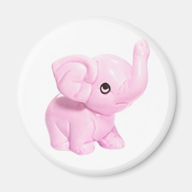 Pink Elephant Magnet (Front)