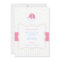 Pink Elephant Multicolor Polkadot Baby Shower Invi