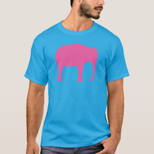 Pink Elephant Silhouette T-Shirt