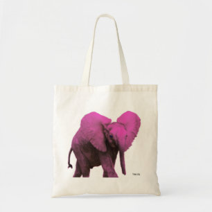 Pink Elephant Tote Bag