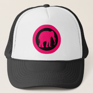 PINK ELEPHANT TRUCKER HAT