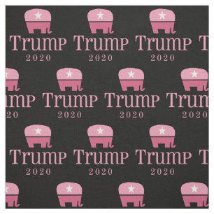 Pink Elephant Women for Donald Trump 2020 Fabric