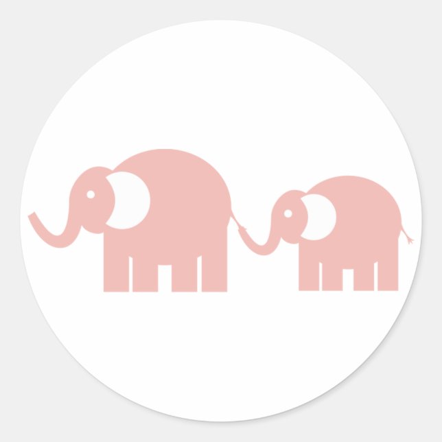 Pink Elephants Stickers (Front)