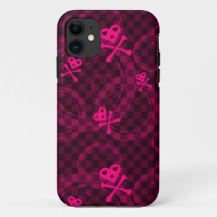 Pink Emo Pattern With Circles Case-Mate iPhone Case