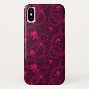 Pink Emo Pattern With Circles Case-Mate iPhone Case