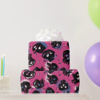 Pink emo scull Crafts & Party Supplies  Gift Wrapp
