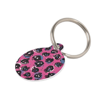 Pink emo scull Home & Living  Pet Supplies Collars Pet Tag