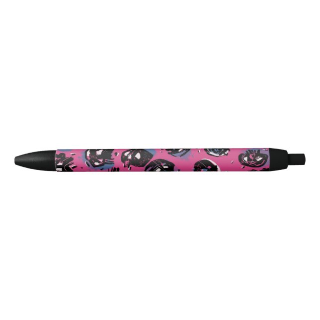 Pink emo scull Office & School  Promotional  Blue Ink Pen (Front)