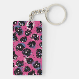 Pink emo scull Office & School  Promotional  Key Ring