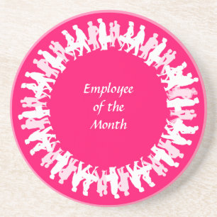Pink Employee of the Month Coaster