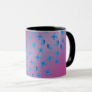 Pink Enchanted Butterflies   Mug