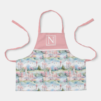Pink Enchanting Castle Landscape - Customised Apron