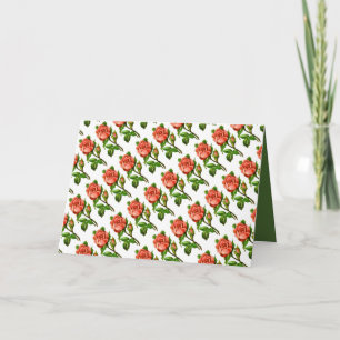 Pink English Roses Mother's Day Greeting Card