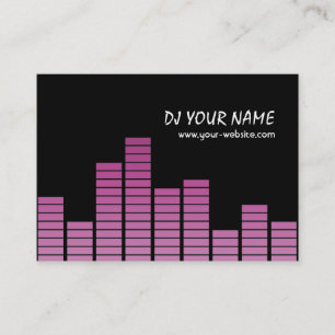 Pink Equalizer Business Card
