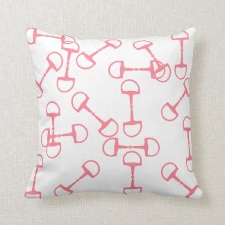 Pink Equestrian Horse Bits Cushion