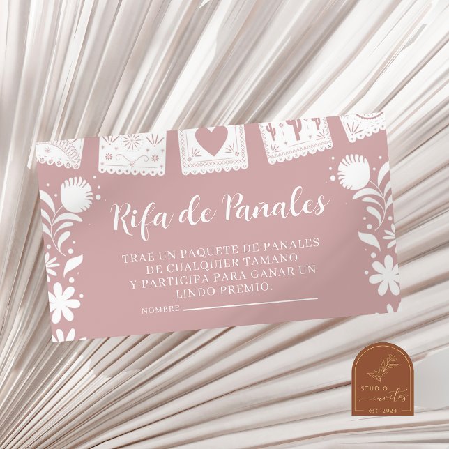 Pink Es Nina Diaper Raffle Enclosure Card (Creator Uploaded)