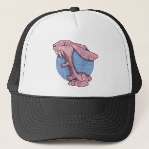 Pink Evil Bunny Trucker Hat