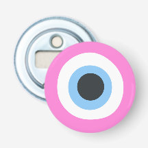 pink evil eye bottle opener  