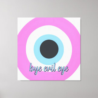 pink evil eye customisable canvas art 🧿