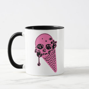 Pink Evil Ice Cream Cone Mug