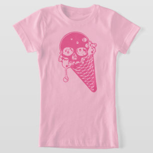 Pink Evil Ice Cream Cone T-Shirt