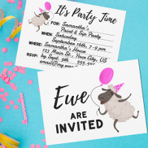 Pink Ewe Are Invited All Occasion Party