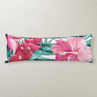 Pink Exotic Flowers striped