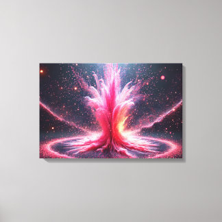 Pink explosion canvas print