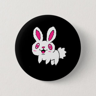 Pink Eyed Bunny Button