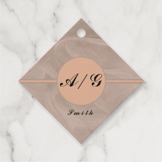 Pink Fabric Textured Print - Any colour Favour Tags