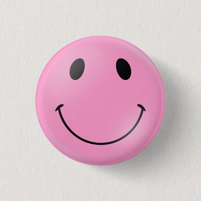 Pink Face 3 Cm Round Badge (Front)