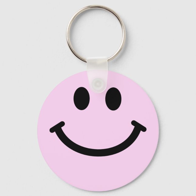 Pink face key ring (Front)