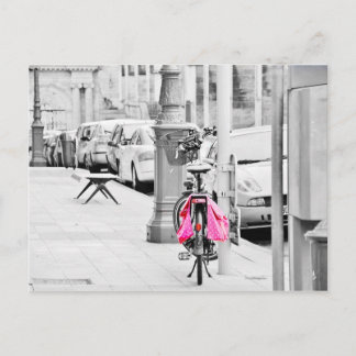 Pink Fahrrad Postcard