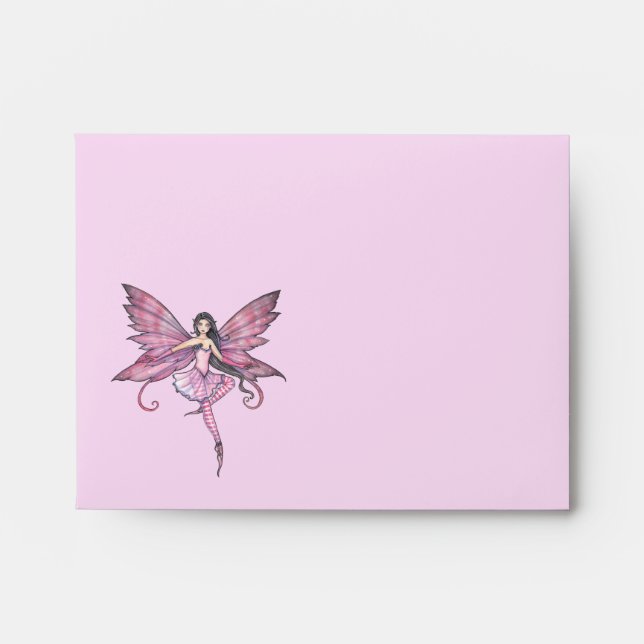 Pink Fairy A2 Envelopes for Invitations (Front)