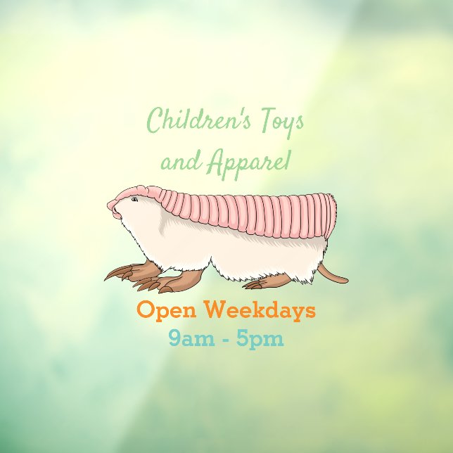 Pink fairy armadillo cartoon illustration (Sheet 3)