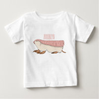 Pink fairy armadillo cartoon illustration