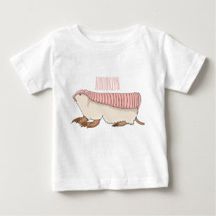 Pink fairy armadillo cartoon illustration baby T-Shirt