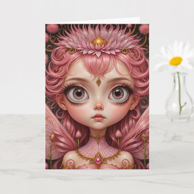 Pink Fairy Card (Small Plant)