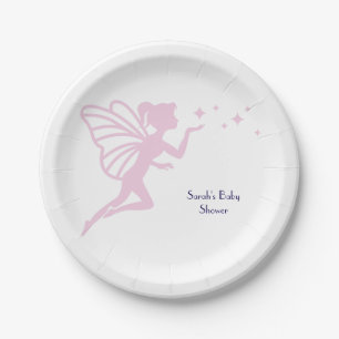 Pink Fairy Dust  Paper Plate