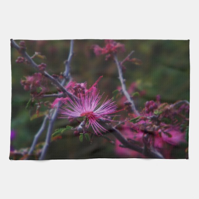 Pink Fairy duster Tea Towel (Horizontal)