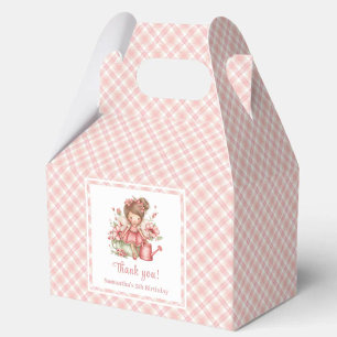 Pink Fairy Girl Whimsical Floral Birthday Favor   Favour Box