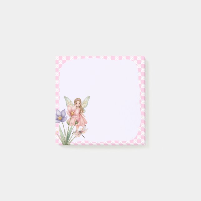 Pink Fairy Memo Pad – Enchanting Note Taking (Front)