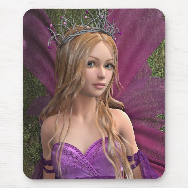 Pink Fairy Mouse Pad (Front)