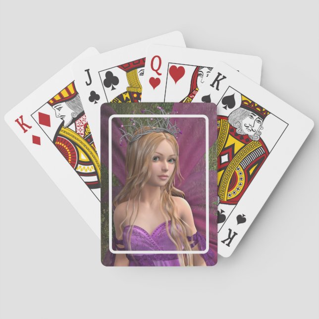 Pink Fairy Playing Cards (Back)