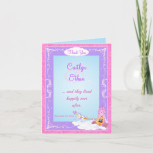 Pink Fairy Tale Thank You Note Card 3
