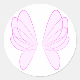 Pink Fairy Wings Stickers