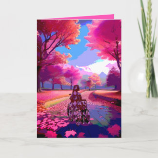 Pink Fall Card