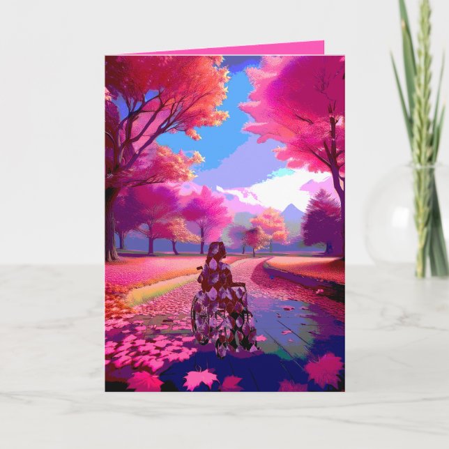 Pink Fall  Card (Front)