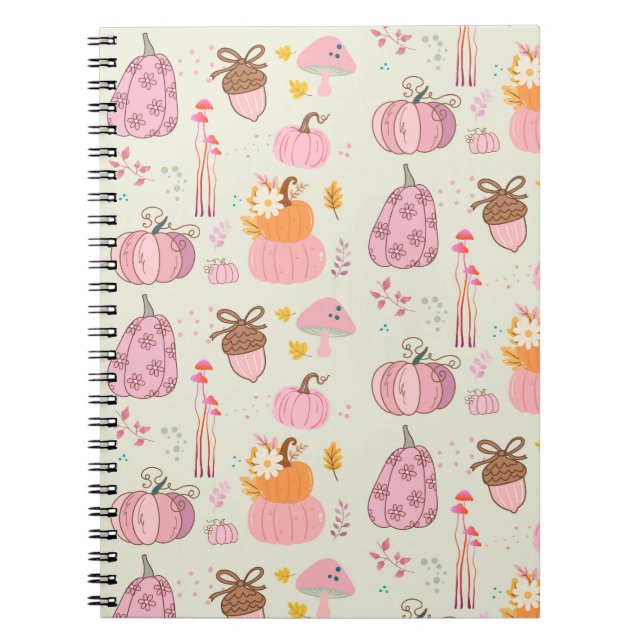  Pink Fall Notebook (Front)