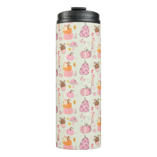 Pink Fall Thermal Tumbler